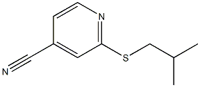 2-[(2-methylpropyl)sulfanyl]pyridine-4-carbonitrile Structure