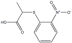 2-[(2-nitrophenyl)thio]propanoic acid 结构式