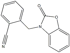 2-[(2-oxo-1,3-benzoxazol-3(2H)-yl)methyl]benzonitrile,,结构式