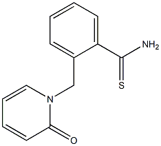 2-[(2-oxopyridin-1(2H)-yl)methyl]benzenecarbothioamide Struktur
