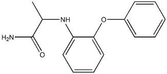 2-[(2-phenoxyphenyl)amino]propanamide Structure