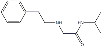 2-[(2-phenylethyl)amino]-N-(propan-2-yl)acetamide,,结构式