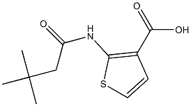 2-[(3,3-dimethylbutanoyl)amino]thiophene-3-carboxylic acid Structure
