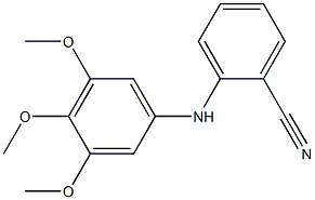 2-[(3,4,5-trimethoxyphenyl)amino]benzonitrile Structure