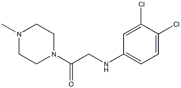 2-[(3,4-dichlorophenyl)amino]-1-(4-methylpiperazin-1-yl)ethan-1-one Structure