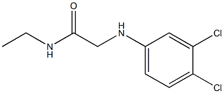 2-[(3,4-dichlorophenyl)amino]-N-ethylacetamide Structure