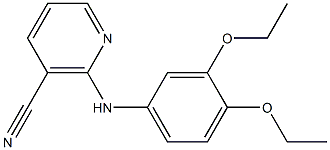 2-[(3,4-diethoxyphenyl)amino]nicotinonitrile Structure