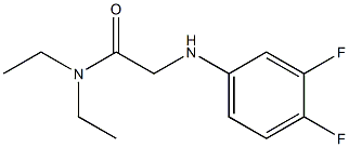 2-[(3,4-difluorophenyl)amino]-N,N-diethylacetamide 结构式