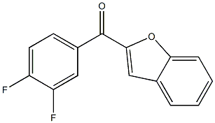 2-[(3,4-difluorophenyl)carbonyl]-1-benzofuran 结构式