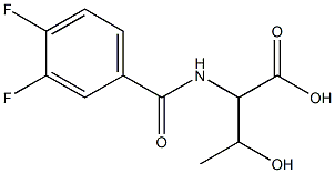 2-[(3,4-difluorophenyl)formamido]-3-hydroxybutanoic acid|