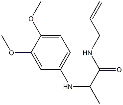 2-[(3,4-dimethoxyphenyl)amino]-N-(prop-2-en-1-yl)propanamide Structure