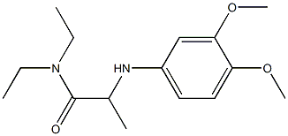 2-[(3,4-dimethoxyphenyl)amino]-N,N-diethylpropanamide