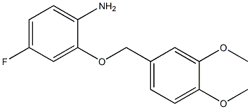 2-[(3,4-dimethoxyphenyl)methoxy]-4-fluoroaniline