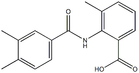 2-[(3,4-dimethylbenzene)amido]-3-methylbenzoic acid Structure