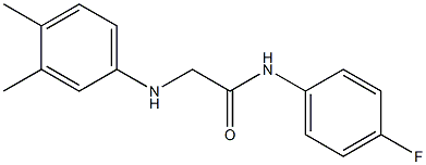 2-[(3,4-dimethylphenyl)amino]-N-(4-fluorophenyl)acetamide,,结构式