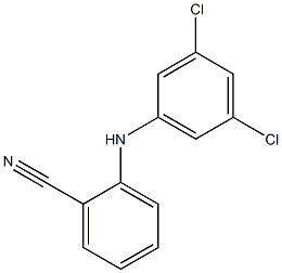 2-[(3,5-dichlorophenyl)amino]benzonitrile Structure