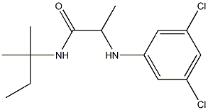 2-[(3,5-dichlorophenyl)amino]-N-(2-methylbutan-2-yl)propanamide Structure