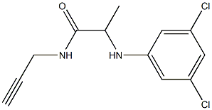 2-[(3,5-dichlorophenyl)amino]-N-(prop-2-yn-1-yl)propanamide Struktur