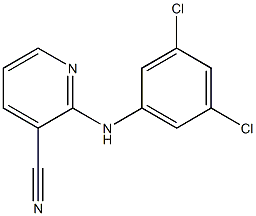 2-[(3,5-dichlorophenyl)amino]pyridine-3-carbonitrile 化学構造式