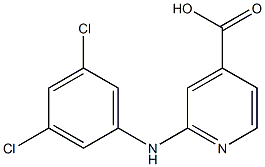 2-[(3,5-dichlorophenyl)amino]pyridine-4-carboxylic acid 化学構造式