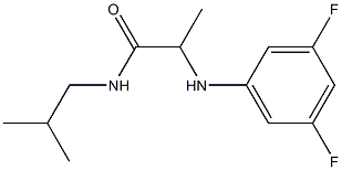  2-[(3,5-difluorophenyl)amino]-N-(2-methylpropyl)propanamide