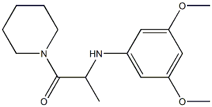 2-[(3,5-dimethoxyphenyl)amino]-1-(piperidin-1-yl)propan-1-one|