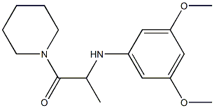 2-[(3,5-dimethoxyphenyl)amino]-1-(piperidin-1-yl)propan-1-one Structure