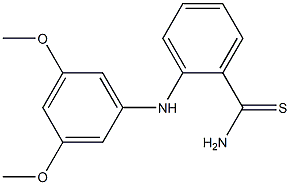 2-[(3,5-dimethoxyphenyl)amino]benzene-1-carbothioamide,,结构式