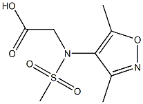 2-[(3,5-dimethyl-1,2-oxazole-4-)(methyl)sulfonamido]acetic acid Structure