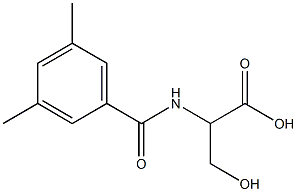 2-[(3,5-dimethylbenzoyl)amino]-3-hydroxypropanoic acid Structure