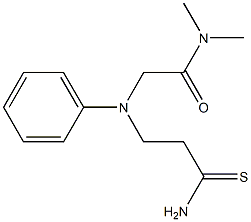 2-[(3-amino-3-thioxopropyl)(phenyl)amino]-N,N-dimethylacetamide Structure