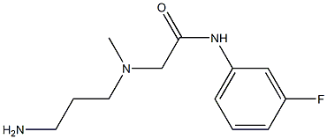 2-[(3-aminopropyl)(methyl)amino]-N-(3-fluorophenyl)acetamide Structure