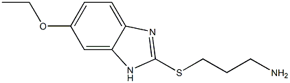 2-[(3-aminopropyl)sulfanyl]-6-ethoxy-1H-1,3-benzodiazole Structure