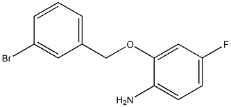 2-[(3-bromobenzyl)oxy]-4-fluoroaniline Structure