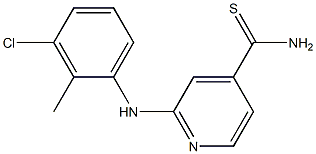 2-[(3-chloro-2-methylphenyl)amino]pyridine-4-carbothioamide