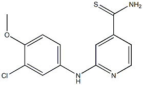 2-[(3-chloro-4-methoxyphenyl)amino]pyridine-4-carbothioamide|