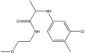 2-[(3-chloro-4-methylphenyl)amino]-N-(2-methoxyethyl)propanamide|