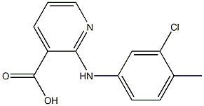 2-[(3-chloro-4-methylphenyl)amino]pyridine-3-carboxylic acid Structure