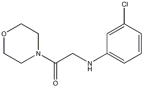 2-[(3-chlorophenyl)amino]-1-(morpholin-4-yl)ethan-1-one,,结构式
