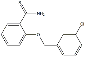 2-[(3-chlorophenyl)methoxy]benzene-1-carbothioamide Structure