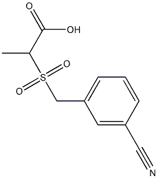 2-[(3-cyanobenzyl)sulfonyl]propanoic acid