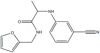  2-[(3-cyanophenyl)amino]-N-(furan-2-ylmethyl)propanamide