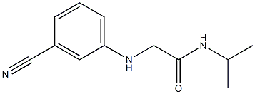2-[(3-cyanophenyl)amino]-N-(propan-2-yl)acetamide