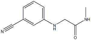 2-[(3-cyanophenyl)amino]-N-methylacetamide Struktur