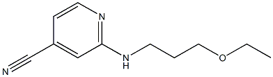 2-[(3-ethoxypropyl)amino]isonicotinonitrile Structure