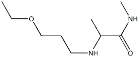 2-[(3-ethoxypropyl)amino]-N-methylpropanamide Struktur