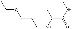 2-[(3-ethoxypropyl)amino]-N-methylpropanamide 化学構造式