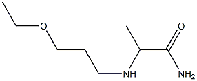 2-[(3-ethoxypropyl)amino]propanamide 化学構造式