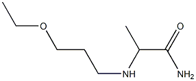 2-[(3-ethoxypropyl)amino]propanamide Structure