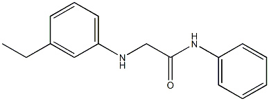 2-[(3-ethylphenyl)amino]-N-phenylacetamide,,结构式